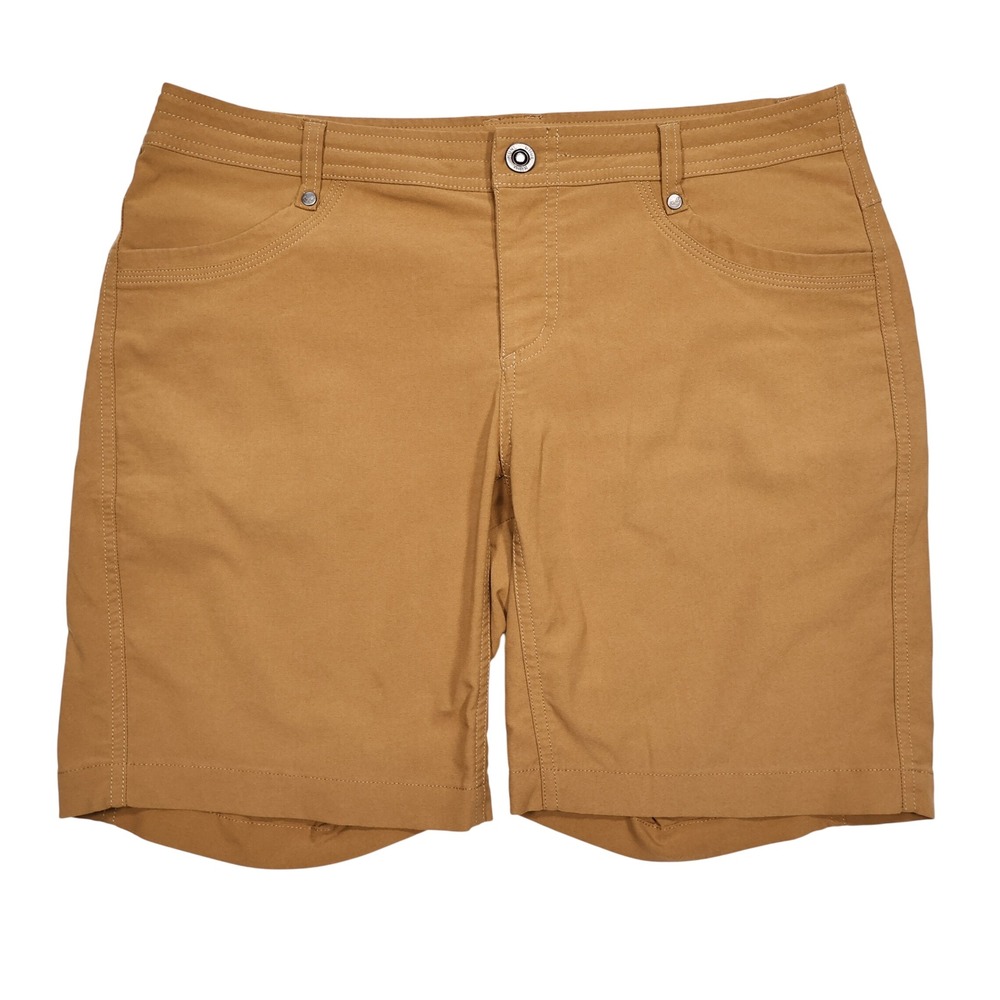 KUHL Women's 10 Tan Brown Trekr Pull On 8" Outdoor Performance Hiking Shorts